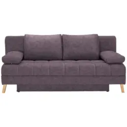 Schlafsofa in Webstoff Rosa