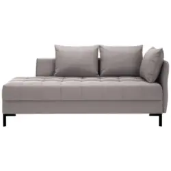 Liege in Flachgewebe Grau