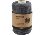 Hornbach Makramee Garn 4 mm, grau, dreifädig
