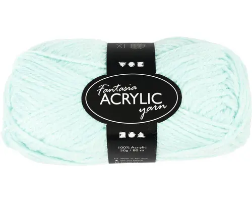 Acrylgarn mintgrün, Länge: 80m, 3-fädig