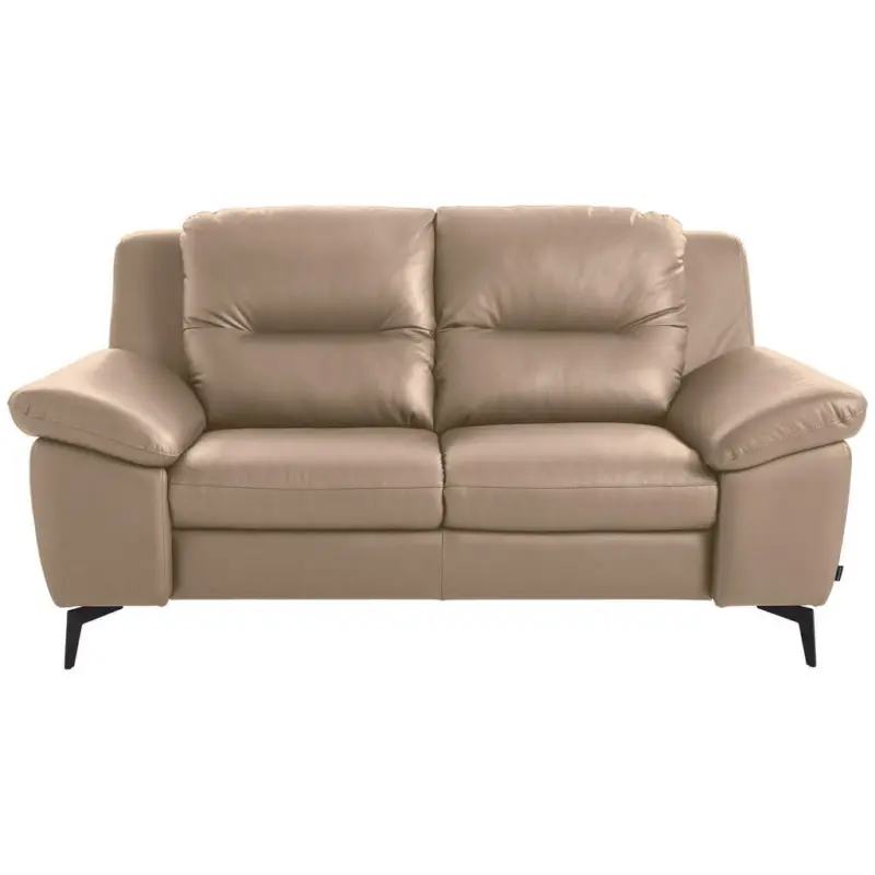 Sofa in Echtleder Beige
