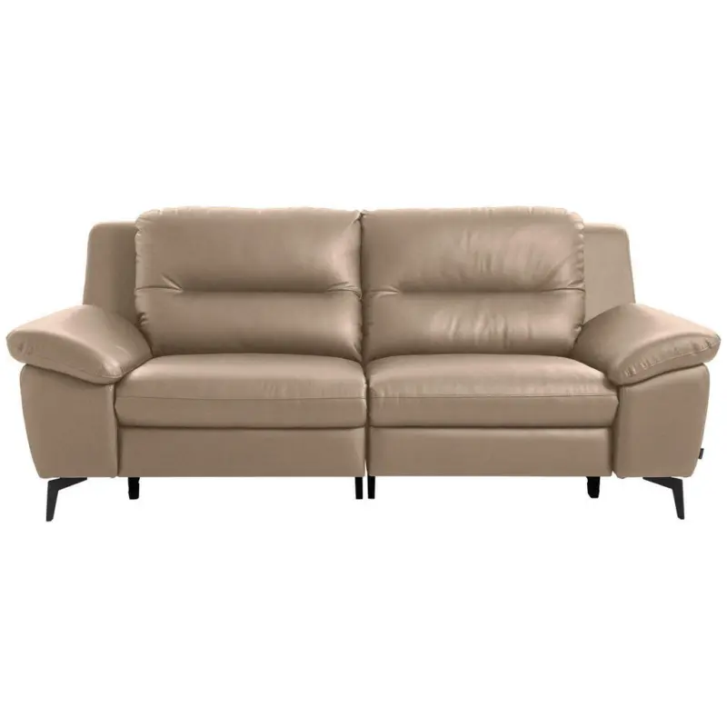 Sofa in Echtleder Beige