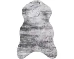 Hornbach Kunstfell Romance Shape grau meliert 55x80 cm
