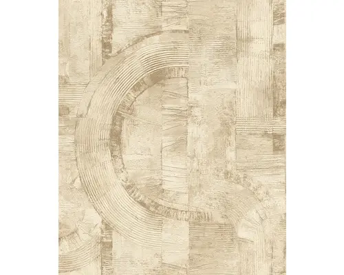 Vliestapete 554762 Composition Geometrisch beige creme