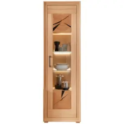 Vitrine in massiv Kernbuche Kernbuche