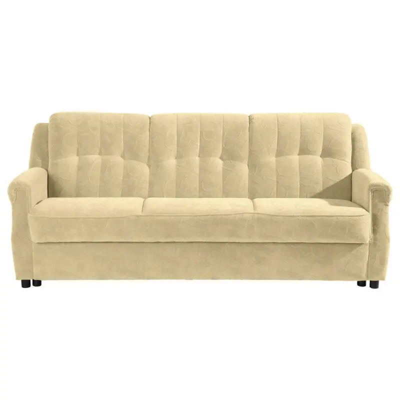Dreisitzer-Sofa in Mikrofaser Beige