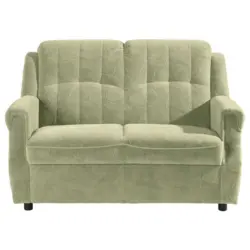 Zweisitzer-Sofa in Mikrofaser Grün