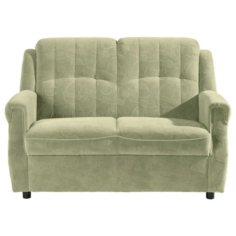 Zweisitzer-Sofa in Mikrofaser Grün