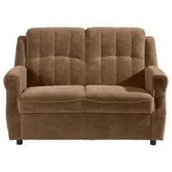 Zweisitzer-Sofa in Mikrofaser Braun