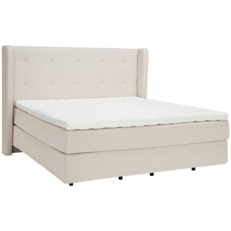 Boxspringbett 180/200 cm in Beige