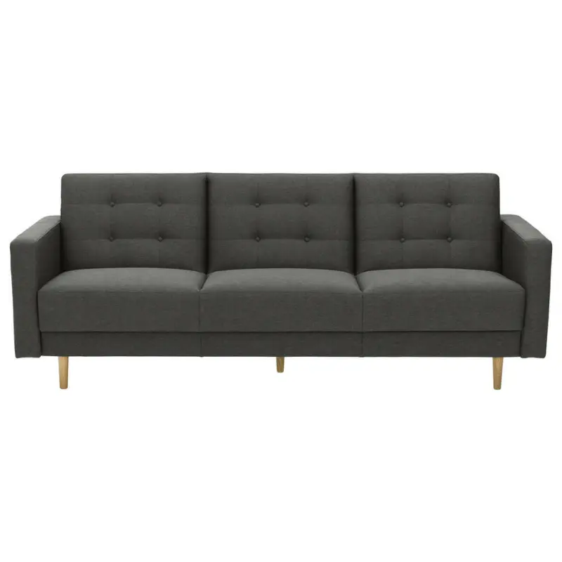 Dreisitzer-Sofa in Flachgewebe Anthrazit