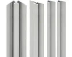 Profilset Schulte Decodesign LW1901121 01 2100 mm alu-natur für 3 mm Duschrückwände