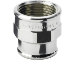 Reduziermuffe Viega 1/2"x3/8" IG Rotguss verchromt 3240