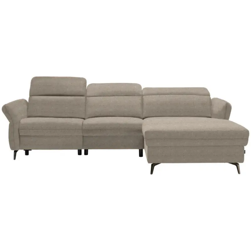 Ecksofa in Hellbraun