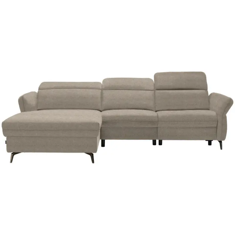 Ecksofa in Hellbraun