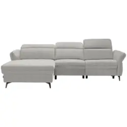 Ecksofa in Hellgrau
