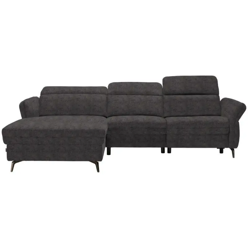 Ecksofa in Dunkelgrau