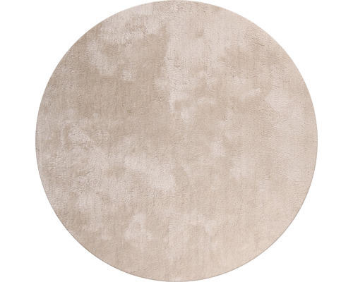 Teppich Shaggy Wellness beige rund Ø 160 cm