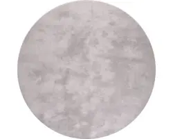 Teppich Shaggy Wellness silber rund Ø 160 cm