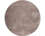 Hornbach Teppich Shaggy Wellness taupe rund Ø 160 cm