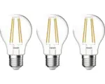 Hornbach 3x LED Lampe A60 E27/7,0W(60W) 806 lm 2700 K warmweiß klar 3 Stück