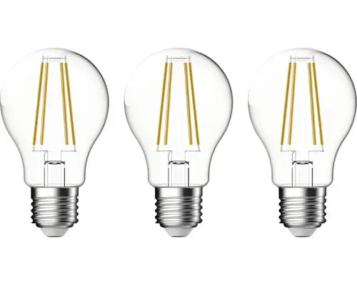 3x LED Lampe A60 E27/8,0W(75W) 1055 lm 2700 K warmweiß klar 3 Stück