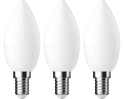 3x LED Kerzenlampe C35 E14/4,2W(40W) 470 lm 6500 K tageslichtweiß klar 3 Stück