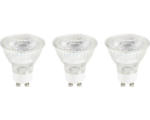 Hornbach 3x LED Reflektorlampe PAR16 GU10/4,9W(64W) 450 lm 2700 K warmweiß klar 3 Stück 36°