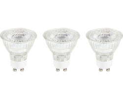 3x LED Reflektorlampe PAR16 GU10/4,9W(64W) 450 lm 2700 K warmweiß klar 3 Stück 36°