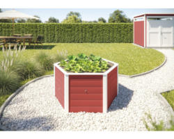 Hochbeet klassisch weka 6-Eck 144 x 143 x 68,5 cm rot