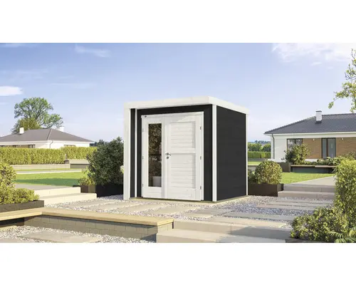Gartenhaus weka 262 B inkl. Fußboden 209 x 205 cm anthrazit