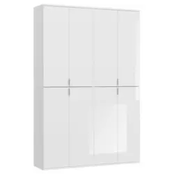 Drehtürenschrank in Weiß
