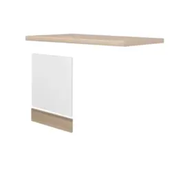 Geräteumbauschrank in Akaziefarben, Perlmutt