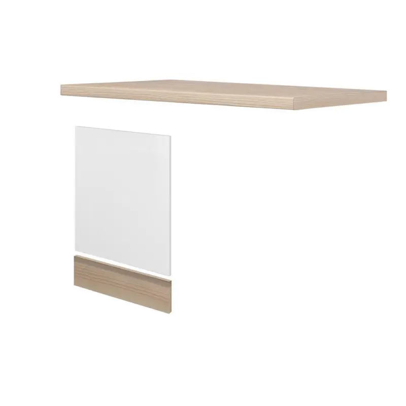 Geräteumbauschrank in Akaziefarben, Perlmutt