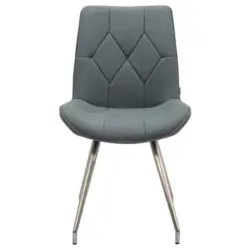 Stuhl in Edelstahl Webstoff