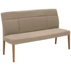 Sitzbank 206/99/64 cm in Schlammfarben, Eichefarben