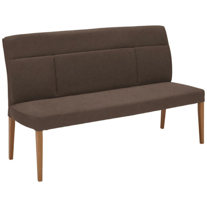 Sitzbank 166/99/64 cm in Taupe, Eichefarben