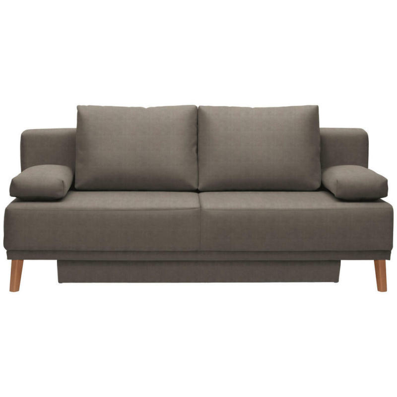 Schlafsofa in Flachgewebe Beige