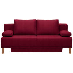 Schlafsofa in Flachgewebe Rot