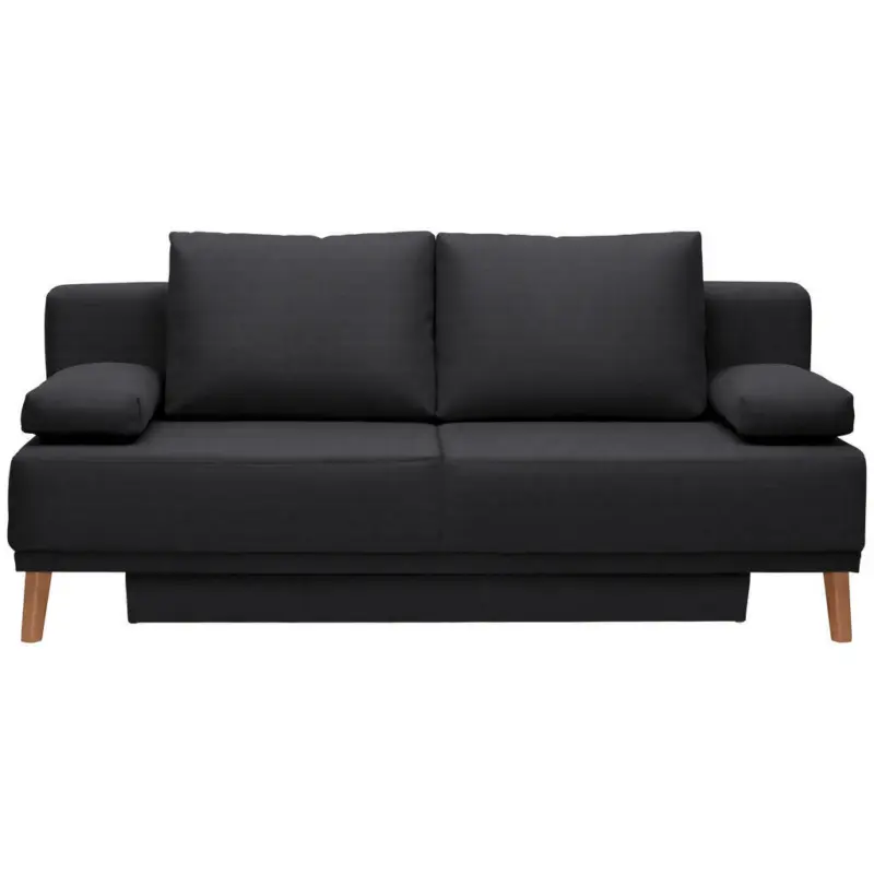 Schlafsofa in Flachgewebe Graphitfarben
