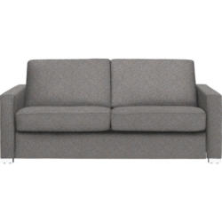 Schlafsofa in Webstoff Blau, Braun