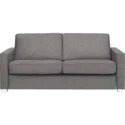 Schlafsofa in Webstoff Blau, Braun