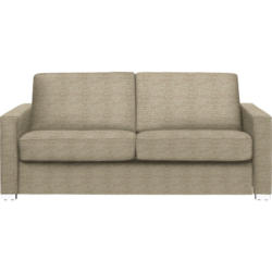 Schlafsofa in Webstoff Beige