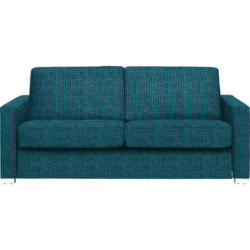 Schlafsofa in Webstoff Petrol