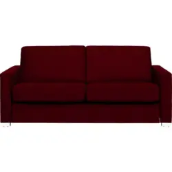 Schlafsofa in Flachgewebe Dunkelrot