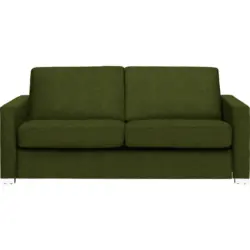 Schlafsofa in Webstoff Dunkelgrün