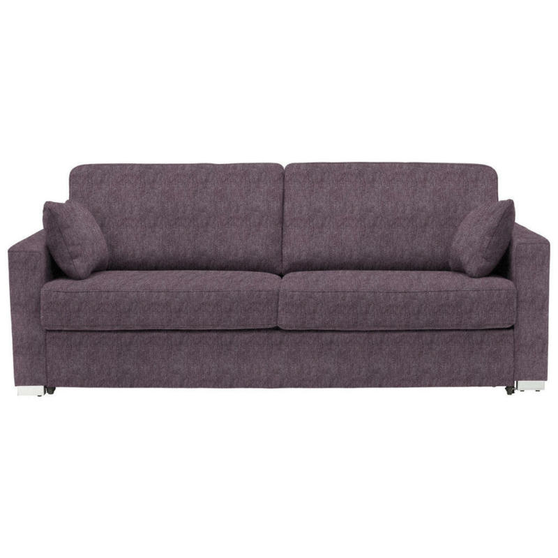 Schlafsofa in Webstoff Rosa