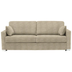 Schlafsofa in Webstoff Beige