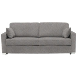 Schlafsofa in Webstoff Blau, Braun