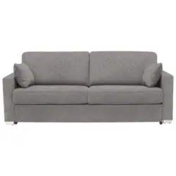 Schlafsofa in Webstoff Blau, Braun